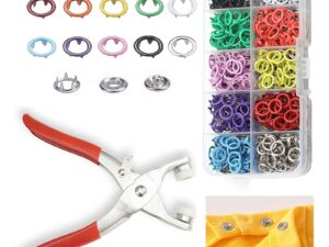 49% OFF This Week Promotions🎉🎉100 pcs Invisible Colored Metal Buckle & Manual Pressure Pliers Kit