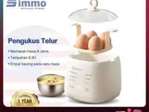 🥚✨ Telur Sempurna Setiap Kali SIMMO Smart Egg Steamer -  Letak Telur • Tekan Butang • Terus Siap Tanpa Gagal - 🔥 Produk Paling Laris Minggu Ini