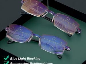 Hoaptitoele® Sapphire high hardness anti blue light intelligent dual focus reading glasses